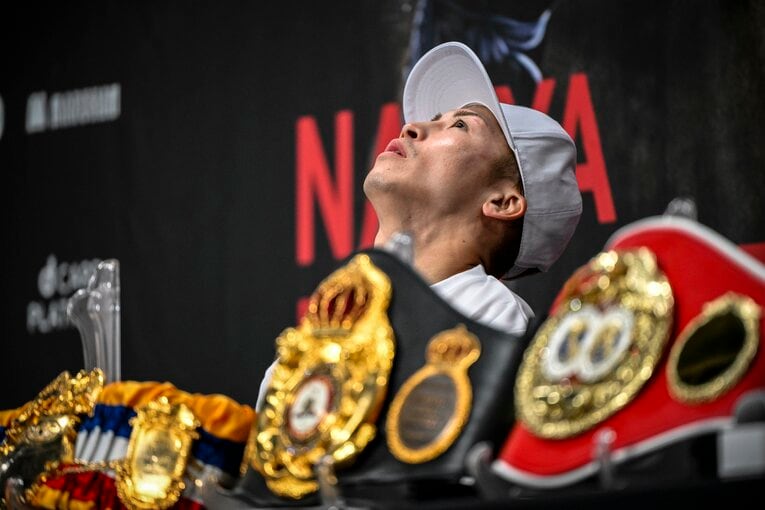 井上尚弥の試合後会見　©Takuya Sugiyama