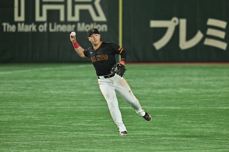 巨人時代の岡本　©Hideki Sugiyama