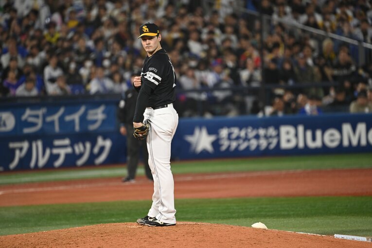 日本シリーズ第1戦、7回無失点の好投を見せた有原航平　©︎Naoya Sanuki