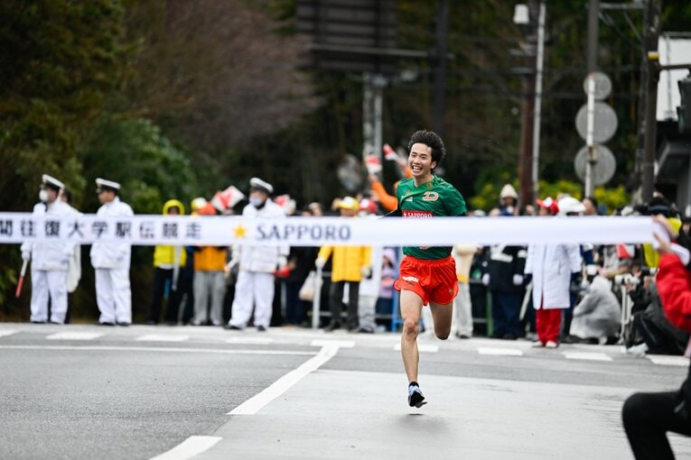区間4位の好走を見せた菊地　©Nanae Suzuki