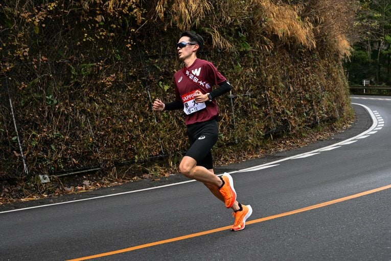 6区を走った栁本　©Nanae Suzuki