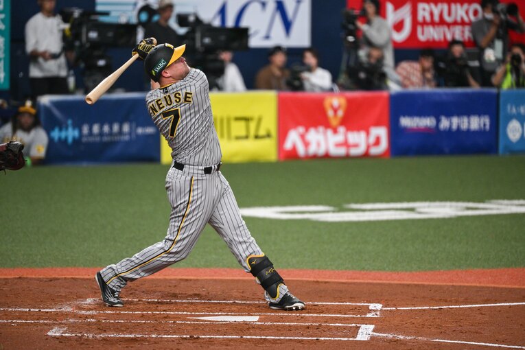 2回にノイジーがソロホームランで阪神が先制　©︎Nanae Suzuki