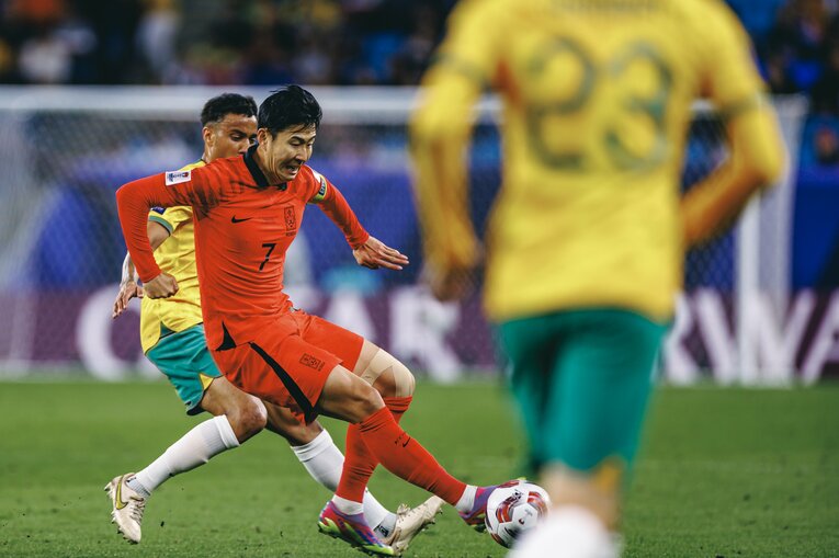 苦しい試合で存在感を発揮するソン・フンミン　©︎Kiichi Matsumoto