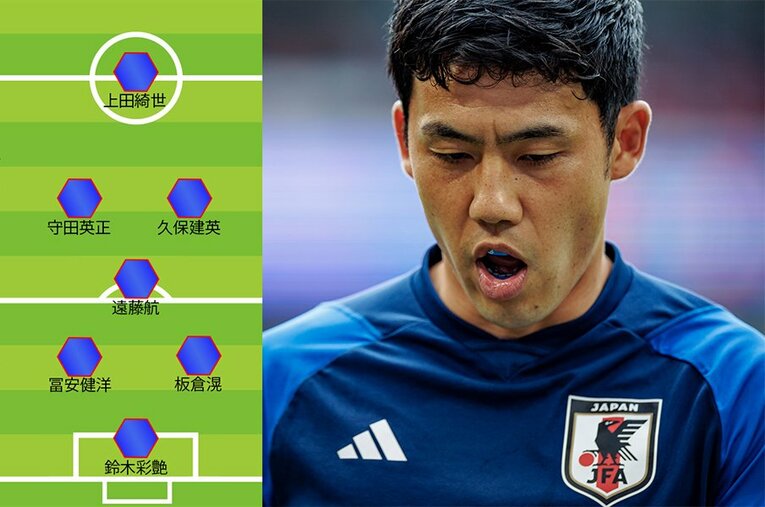 アジア杯4試合すべてフル出場をしている遠藤航。リバプール仕込みのタフさで、イラン戦もスタメンに名を連ねるはず ／ photograph by Yusuke Mimura/Kiichi Matsumoto