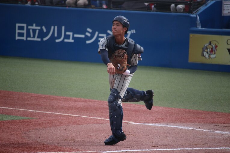 中学時代から上加世田を支えてきた捕手・渡辺優斗　©Yu Takagi