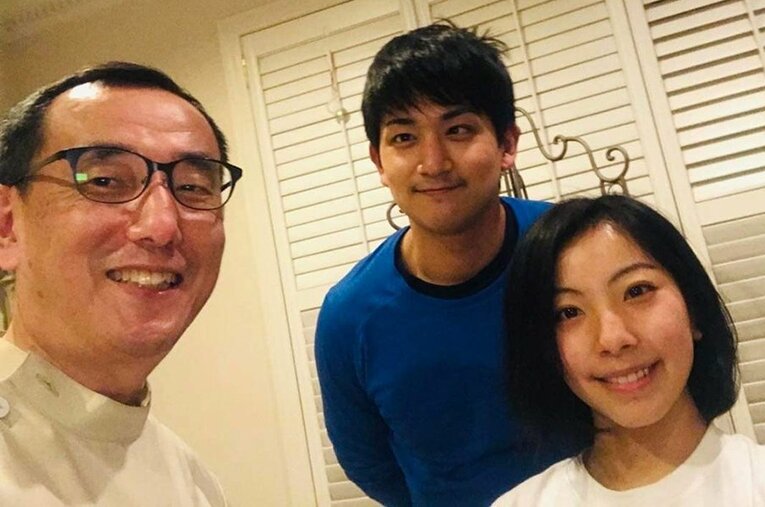 木原龍一、三浦璃来と、2人の挑戦を支え続けるトロントの指圧師、青嶋正さん ／ photograph by 本人提供