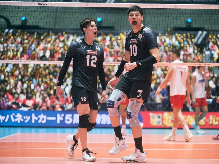 高橋藍、高橋健太郎（パリ五輪予選トルコ戦）©︎Yuki Suenaga