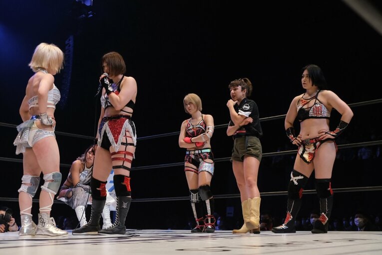 なつぽいがDDMを脱退し、コズエンへの加入を宣言した7月の立川大会　©Norihiro Hashimoto