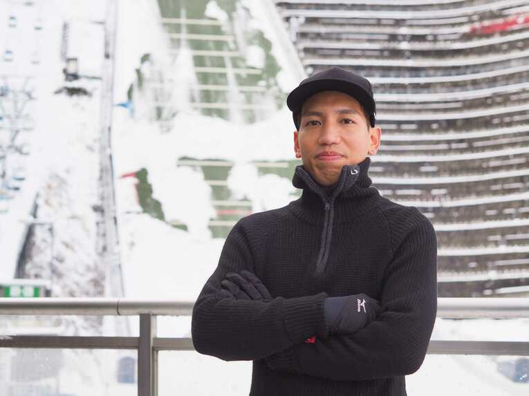 現在、ノルディックスキージャンプ女子日本代表のヘッドコーチを務める金城　©Keigo Amemiya