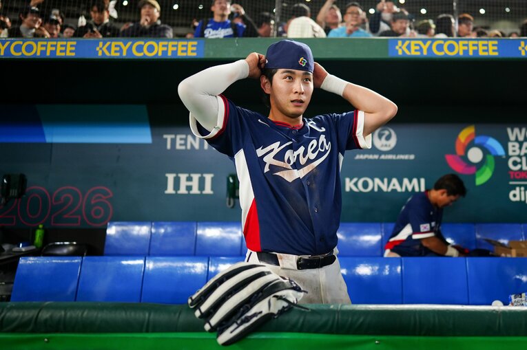 主将としてチームを牽引するイ・ジョンフ　©︎Daniel Shirey/WBCI/MLB Photos via Getty Images