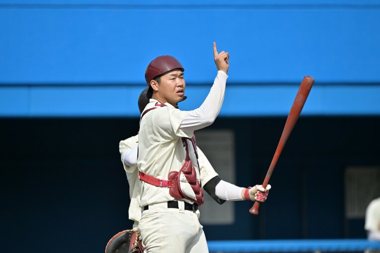 大学ジャパンでもキャプテンを務めた印出太一捕手。まさかのドラフト指名漏れとなった　©Hideki Sugiyama