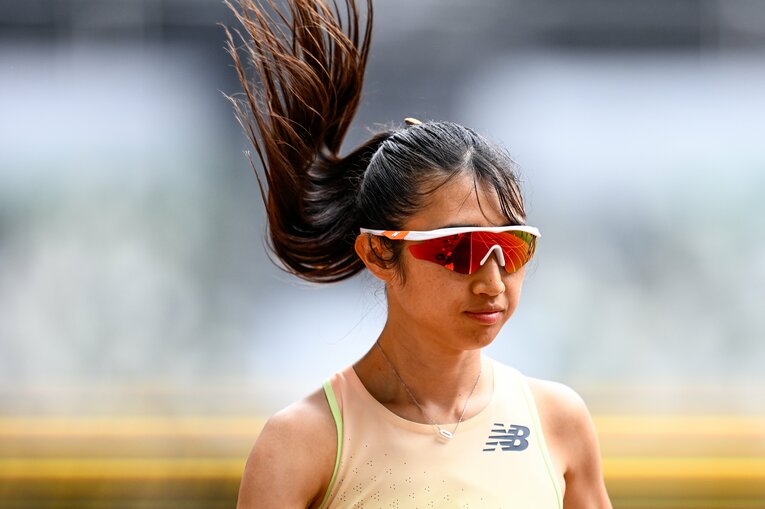 3000mからの連戦にもかかわらず日本人トップの2位に入った田中　©︎Nanae Suzuki