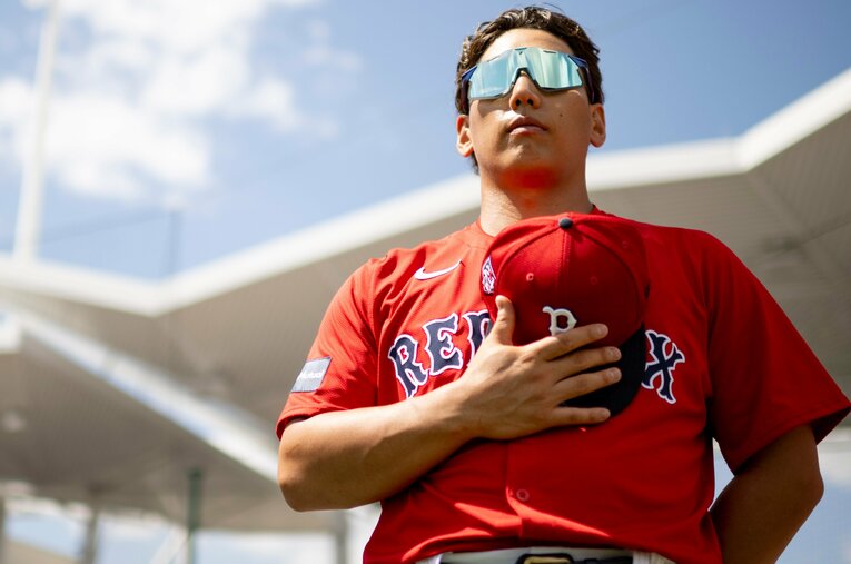 真価が問われるMLB2年目を迎えるレッドソックス吉田正尚（30歳） ／ photograph by Getty Images