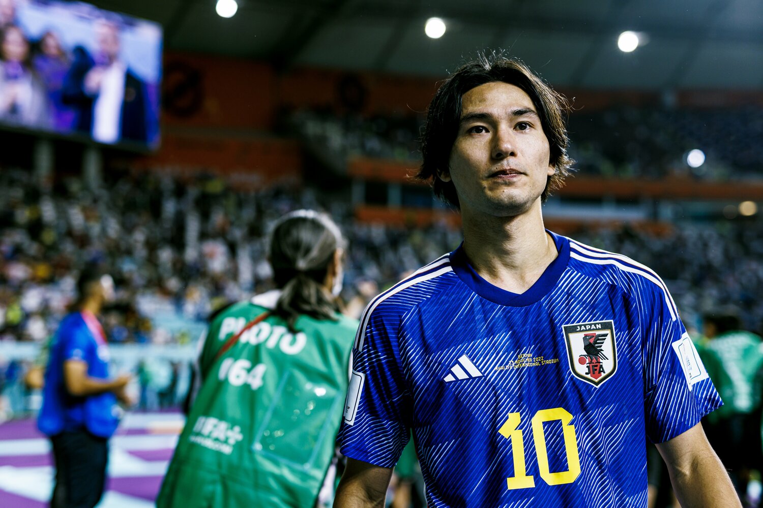 試合後の南野 ©Kiichi Matsumoto/JMPA