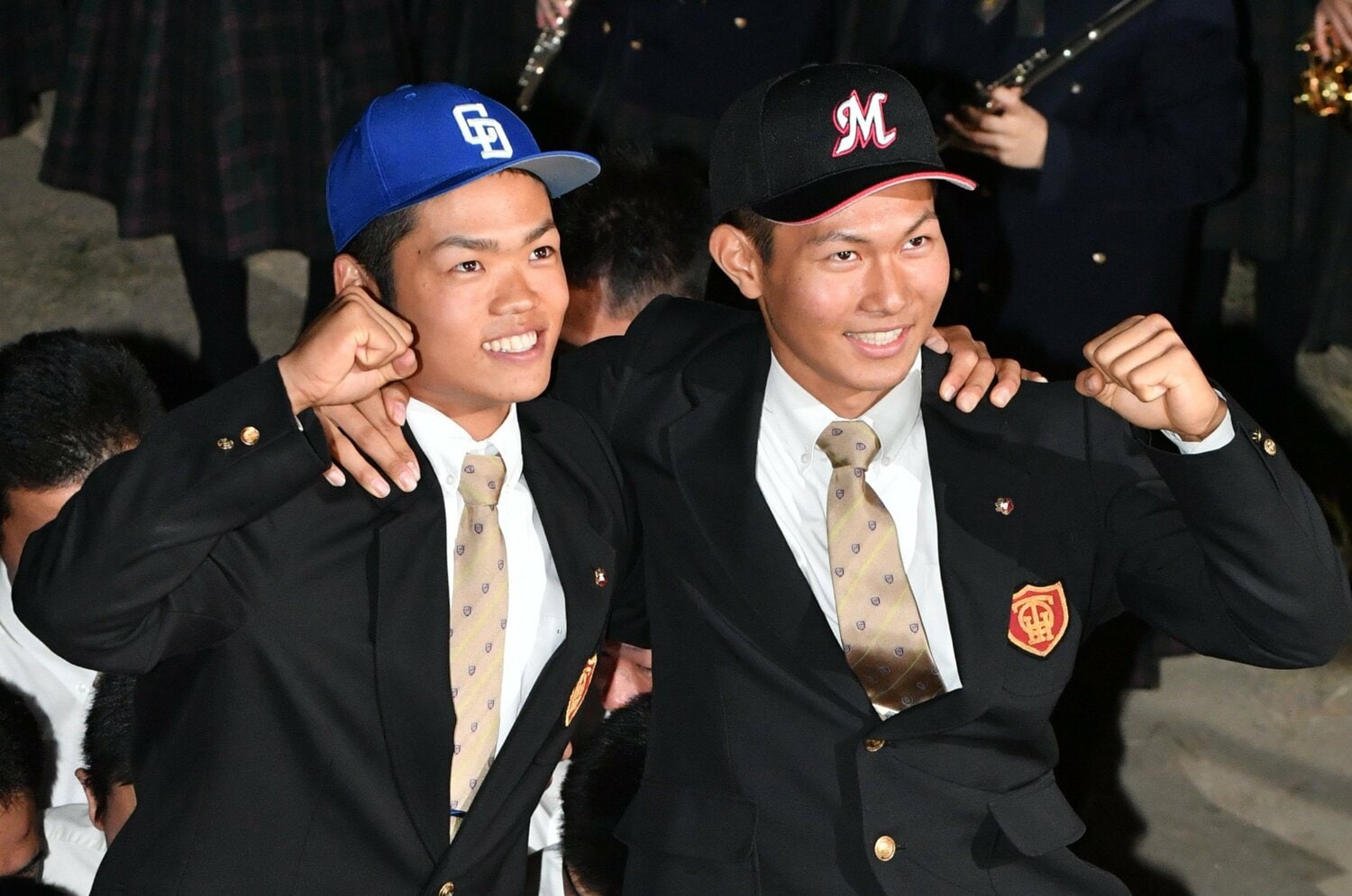 大阪桐蔭ではロッテ・藤原恭大らとともに甲子園春夏連覇。4球団競合の末、根尾昂は2018年ドラフトで1位指名を受けた ©Hideki Sugiyama