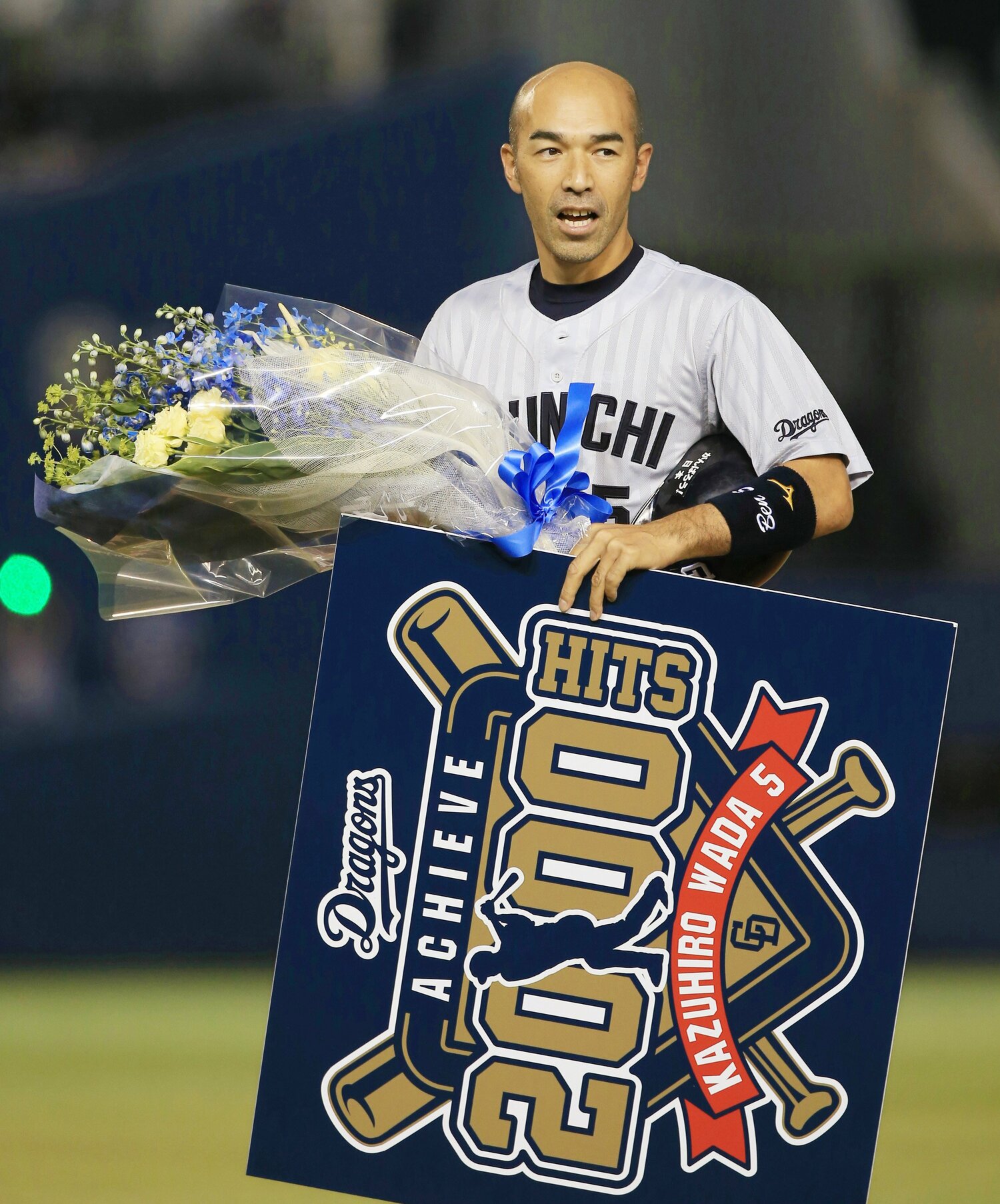 2015年に2000本安打を達成した和田コーチ　©︎JIJI PRESS