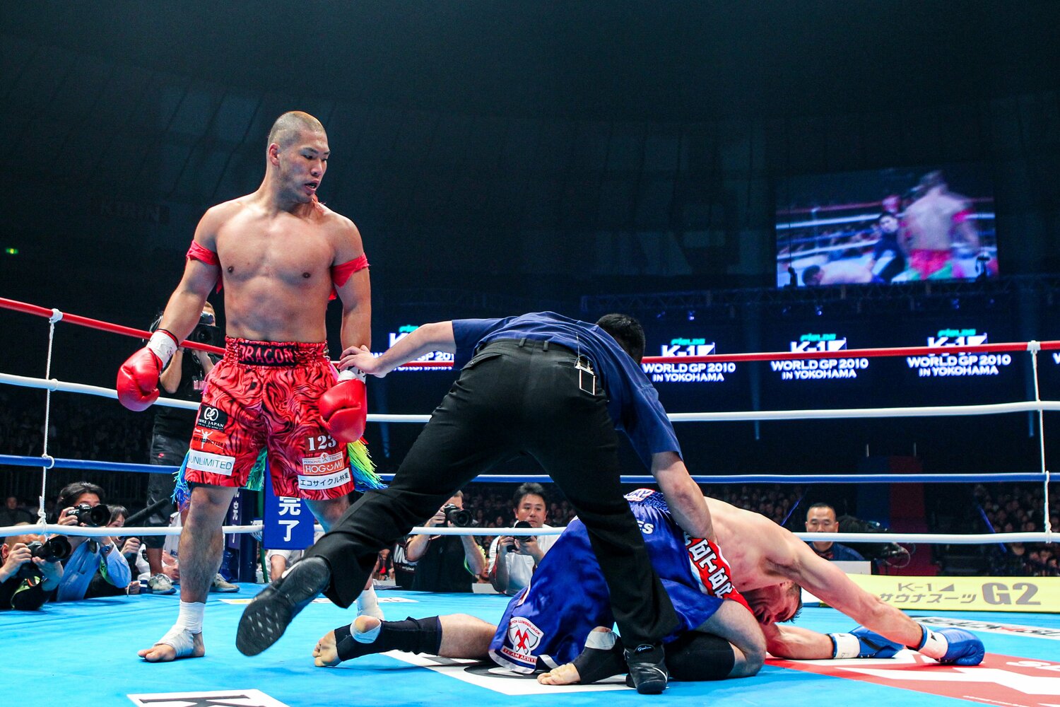 2010年4月、京太郎にKO負けを喫したアーツ　©Susumu Nagao
