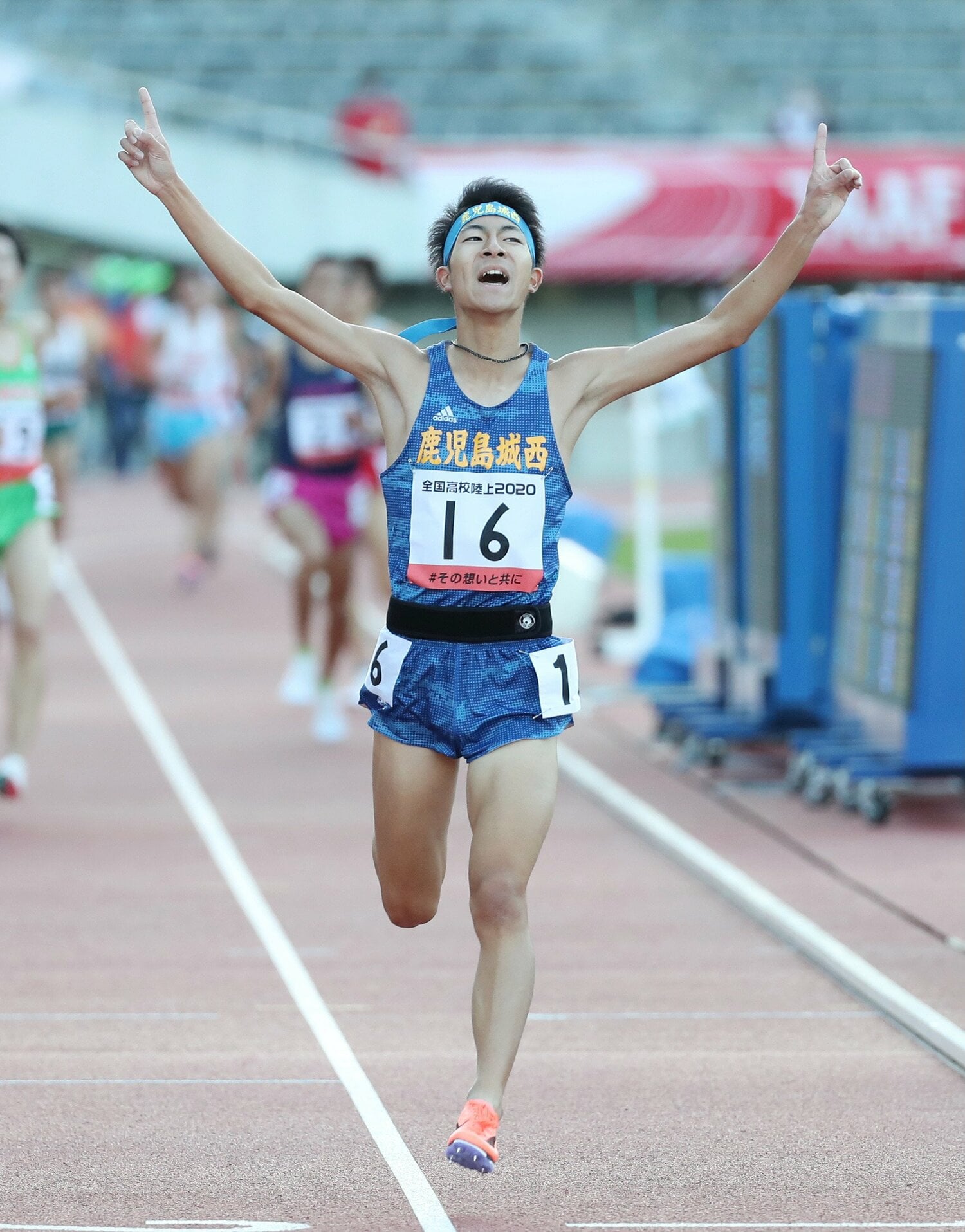 2020年、鹿児島城西高時代の野村昭夢。5000m記録で世代トップ5だった　©JIJI PRESS