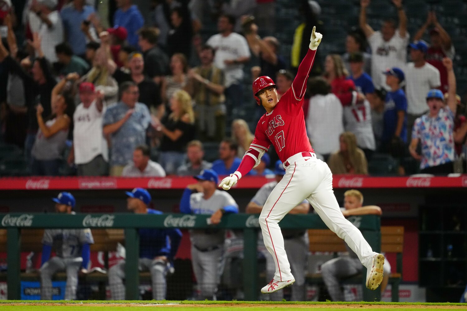 2022年6月21日のロイヤルズ戦。大谷翔平は8打点を挙げたが、勝利にはつながらなかった　©Getty Images
