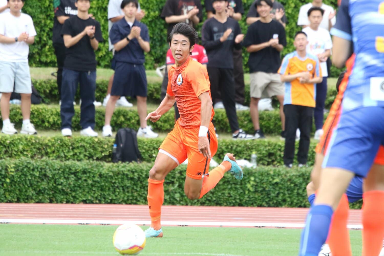 拓殖大学時代の関根大輝（2023年）。今シーズンは大学4年生の世代だが、1年前倒しでプロ入りした　©︎Takahito Ando