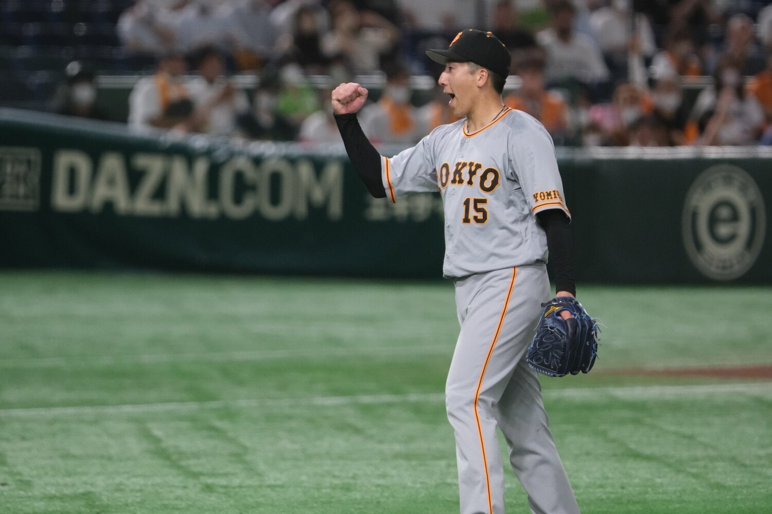 ここまで55試合に登板し36セーブ、防御率1.96の成績を残している巨人・大勢 ©︎Naoya Sanuki