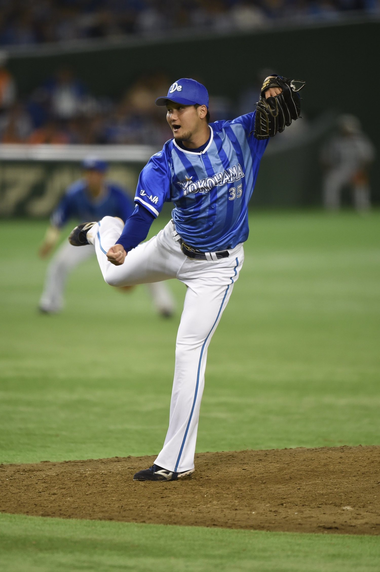 三上朋也投手（2017年撮影）