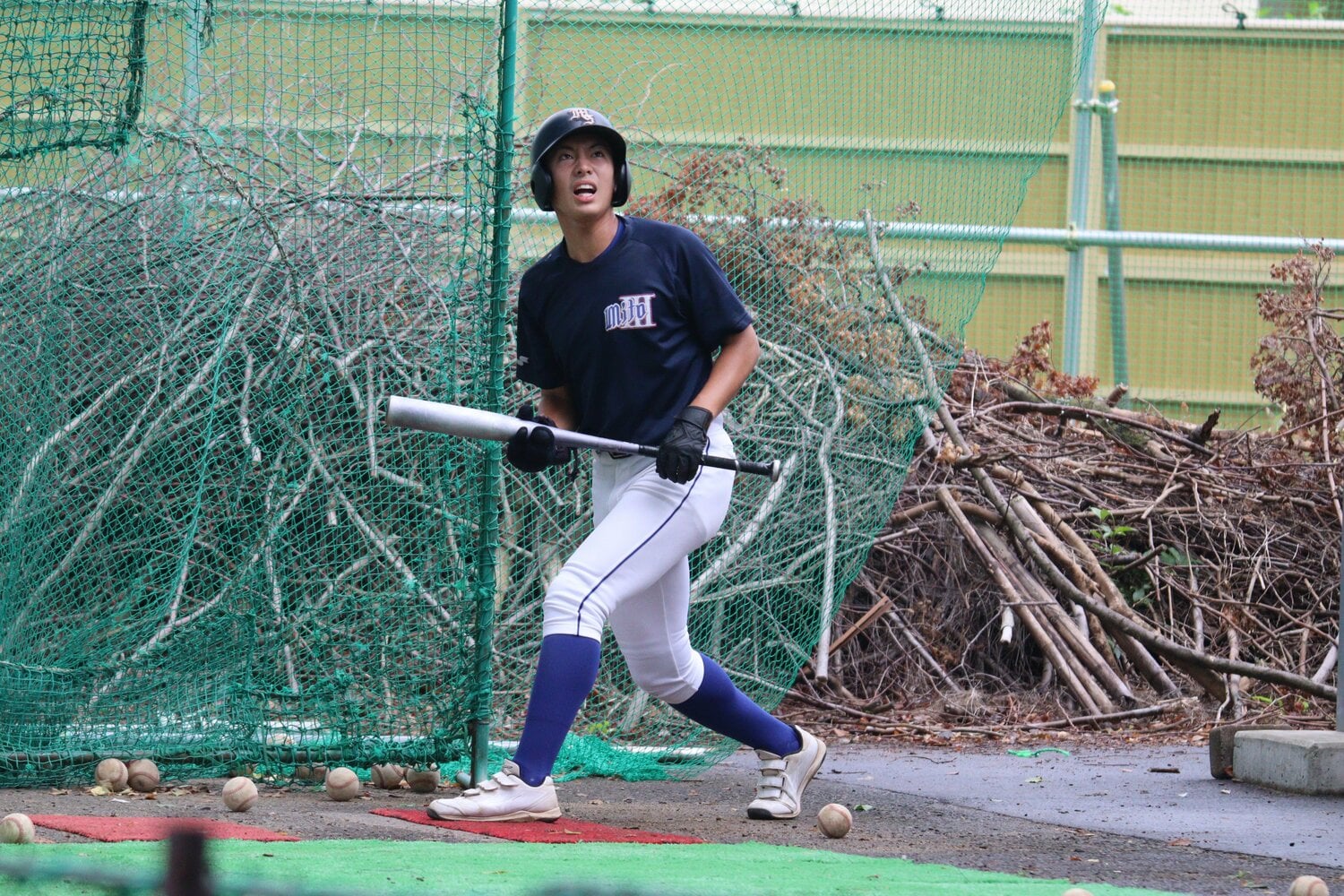 試合に備えて6時から朝練習する大高侑一。2026年7月撮影 ©Yuki Kashimoto