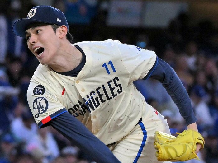 米老舗メディアも「A+の評価に値する」と絶賛も…ドジャース・佐々木朗希の“魔球”が輝く条件は？「NPBでは見られなかった制球の乱れが…」＜Number Web＞ photograph by JIJI PRESS