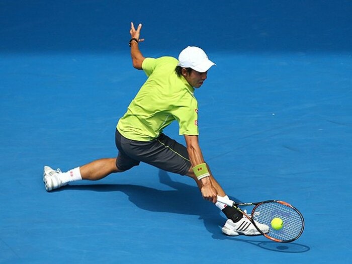 錦織が全豪で見せた世界5位の戦い。あえて“守備的”にもいける新境地。<Number Web> photograph by Getty Images