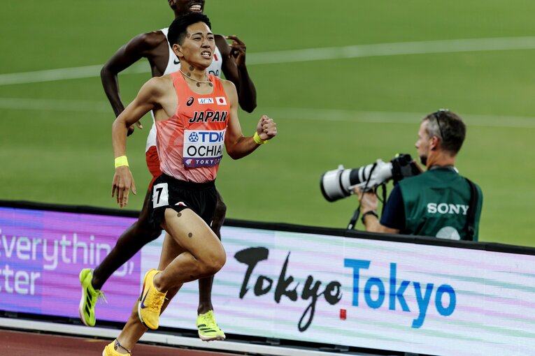 東京世界陸上での落合晃　©Kiichi Matsumoto