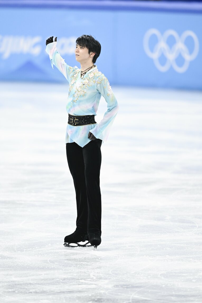 北京五輪フリー『天と地と』、演技終了後　©Asami Enomoto/JMPA