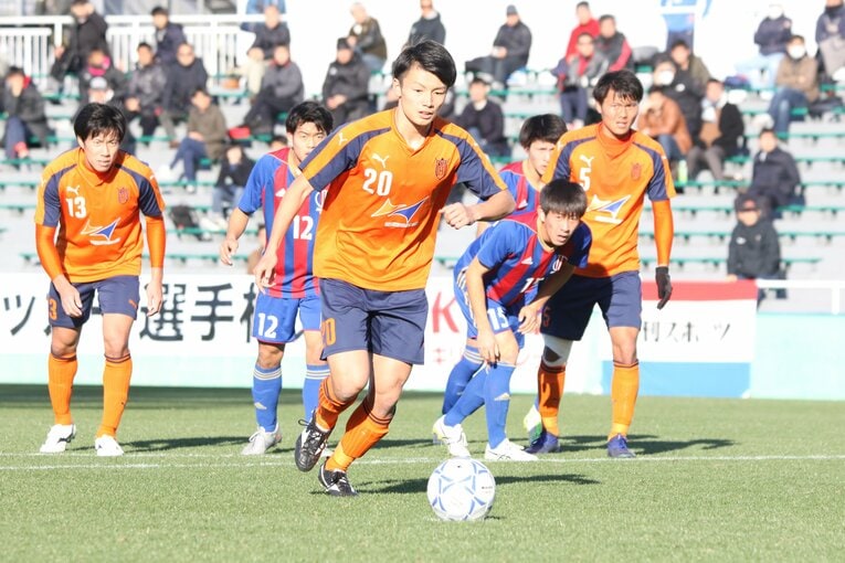 法政大学時代の上田綺世（2018年）©︎Takahito Ando