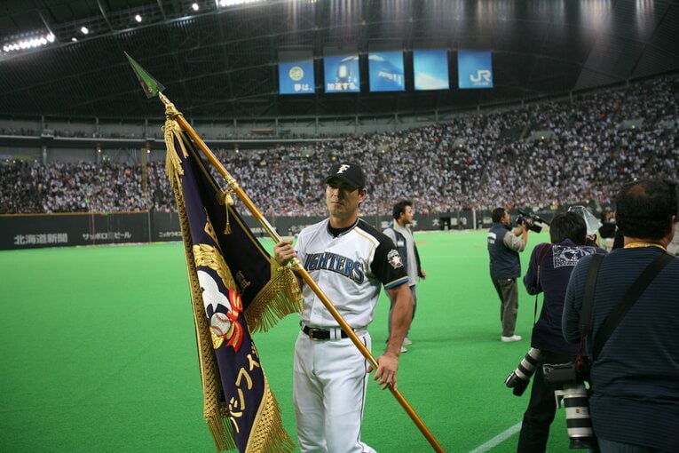 「ミスター・ファイターズ」と呼ばれた田中幸雄は高田さんの記憶に残るルーキーだという。写真は2007年CS　©BUNGEISHUNJU