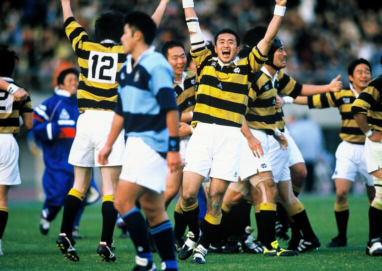 慶應大vs関東学院大／第36回大学ラグビー選手権決勝（2000年1月15日）©︎Hideki Sugiyama