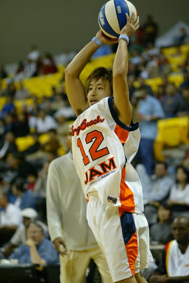 ロングビーチ・ジャム・アルビレックス時代の田臥勇太（2003年）©︎Koji Asakura