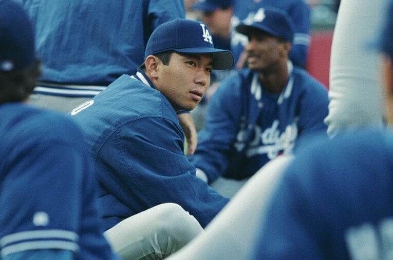 野茂英雄のメジャー1年目は選手の労働組合からすればスト明けのシーズン。そのストを巡っての思わぬ余波が1995年の夏にあった ／ photograph by Koji Asakura