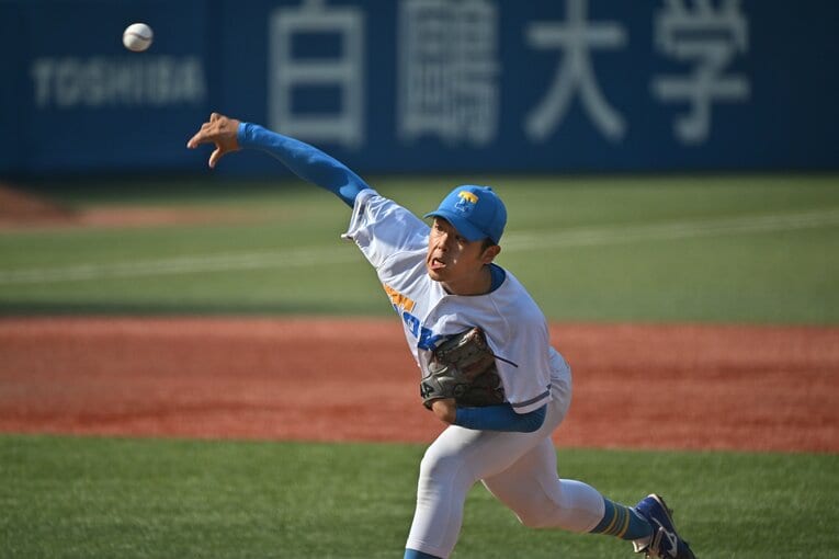 プロ志望届を出している東大のエース・井澤　©Hideki Sugiyama