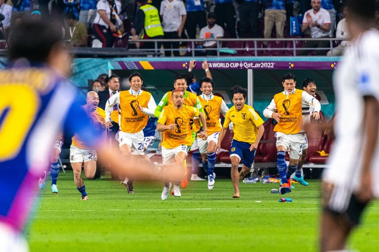 カタールW杯の久保　©Takuya Sugiyama/JMPA