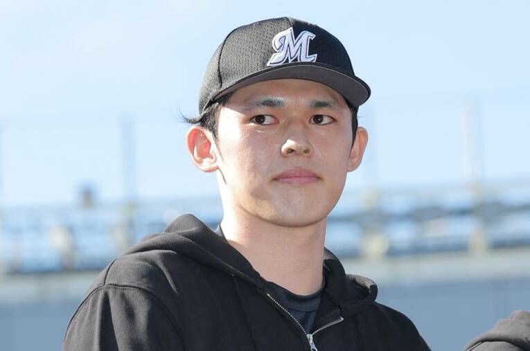 メジャー移籍を発表した佐々木朗希。移籍先が注目されている ／ photograph by JIJI PRESS