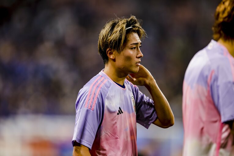 代表初ゴールを決めた2023年エルサルバドル戦　©Kiichi Matsumoto