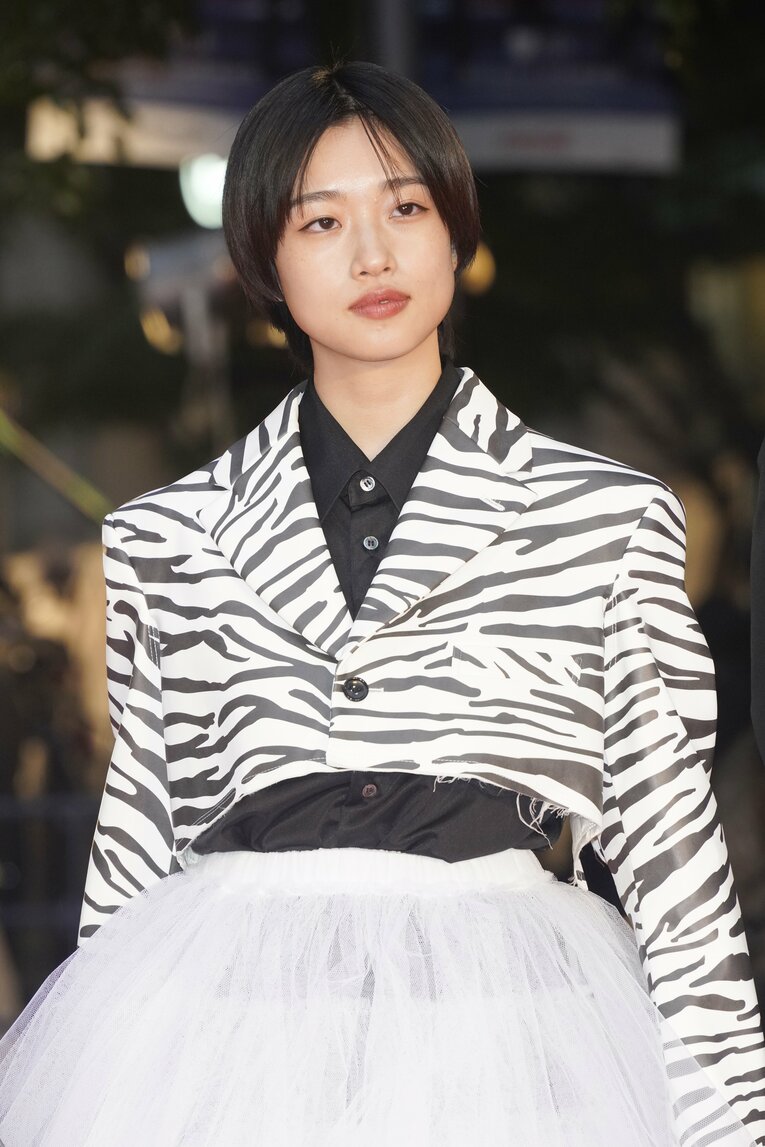 純子役で知名度を上げた俳優・河合優実（2022年の第35回東京国際映画祭）　©JIJI PRESS