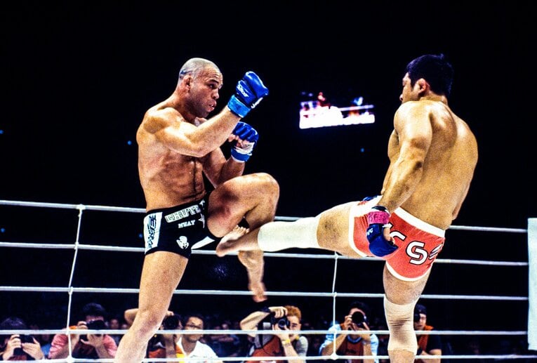 2003年8月、桜庭はPRIDEミドル級グランプリ1回戦で因縁のヴァンダレイ・シウバと3度目の対戦