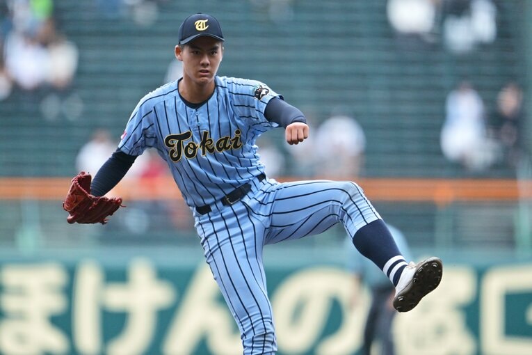 【激闘甲子園の記憶】“1つ頭が抜けた”東海大相模198cmエース藤田琉生とスケールの大きすぎる投球フォーム　©Hideki Sugiyama