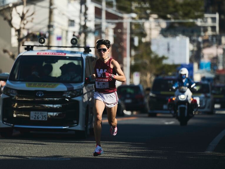 3区で9人抜きの快走を見せたエースの井川龍人（4年）　©Yuki Suenaga