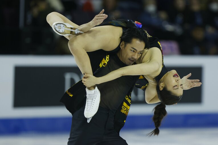 四大陸選手権のリズムダンス　©JIJI PRESS