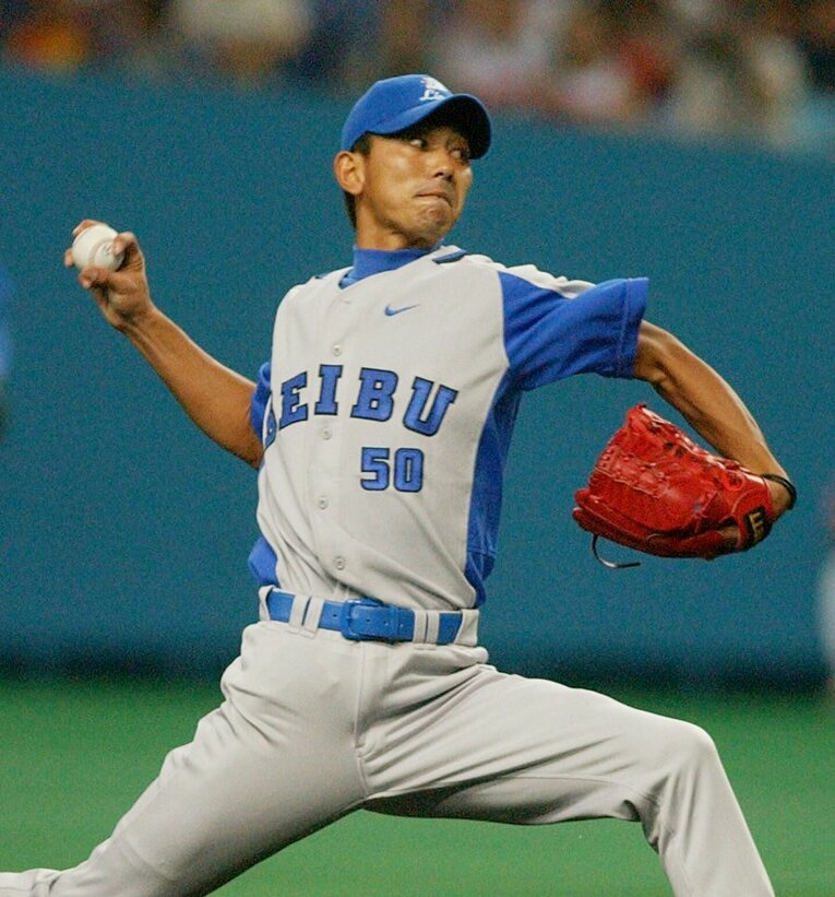 後藤光貴スカウトの現役時代　©JIJI PRESS