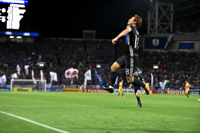 2017年の日本vsオーストラリア　©Sports Graphic Number