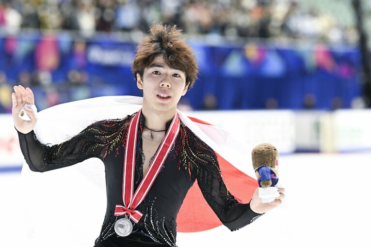 佐藤駿／NHK杯表彰式　©️Asami Enomoto