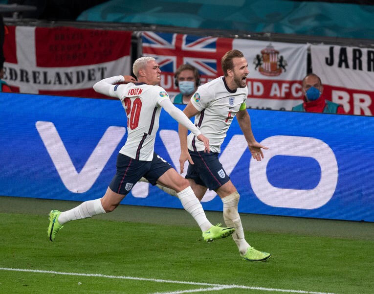 決勝ゴールを決めたのはケイン。頼れるエースの一撃で鬼門の準決勝を突破した©Getty Images