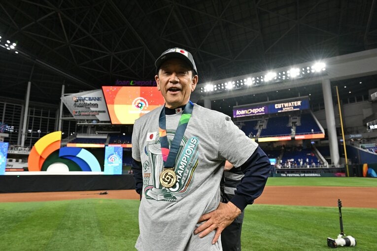 昨年WBCを世界一に導いた栗山英樹　©Naoya Sanuki